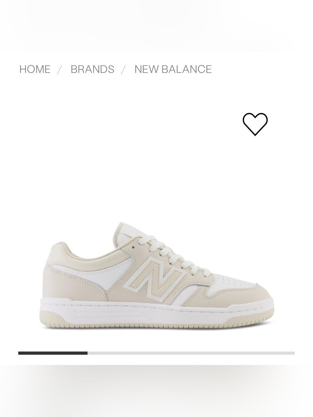 New Balance Court-Style Sneakers (Women's BB480 Sneakers Beige/White)